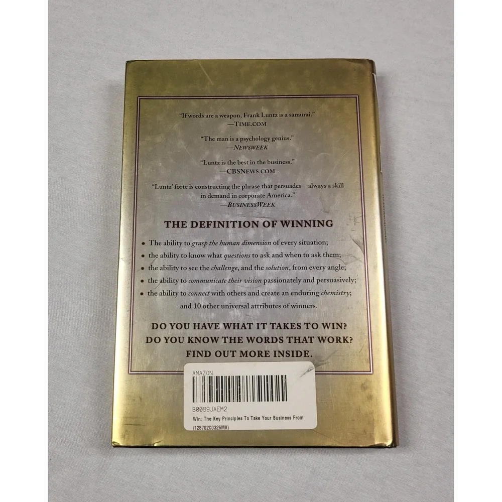 Win : Take Your Business from Ordinary to Extraordinary by Frank Luntz